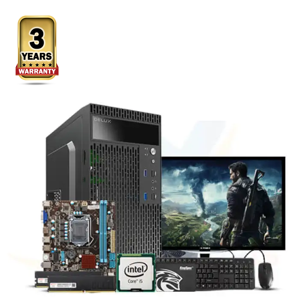 Intel Core i5 4th Generation - 8GB Ram - 128GB SSD - 19 Inch HD Monitor - Windows 10 - Full Desktop Computer - Black - EVL-4010