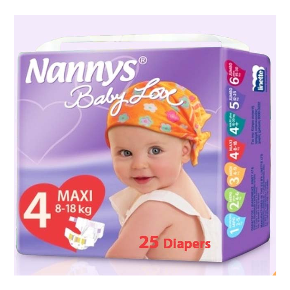 Nannys Baby Love Diaper Maxi - 8-18 kg - 25 Pcs