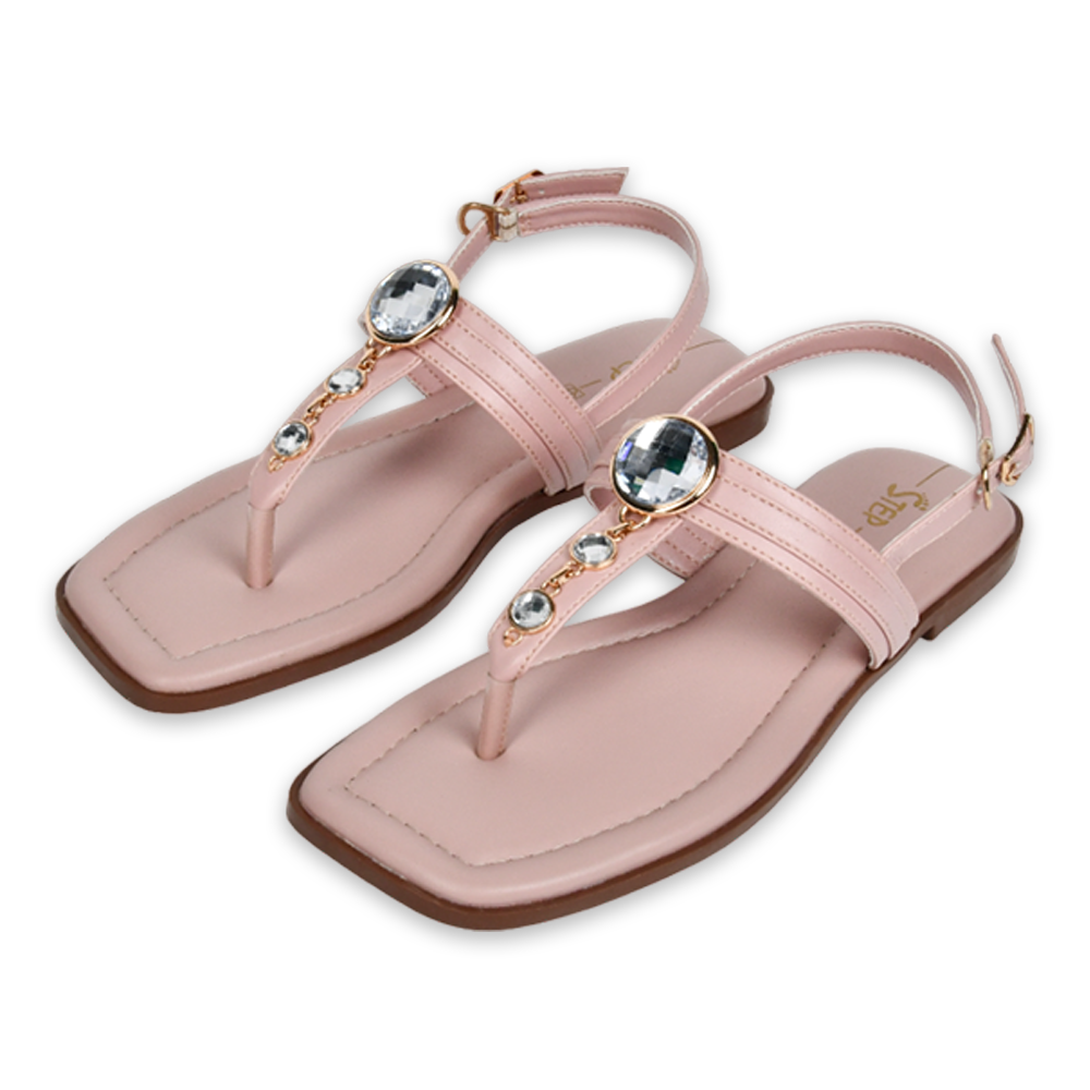 Womens nude flat on sale sandals