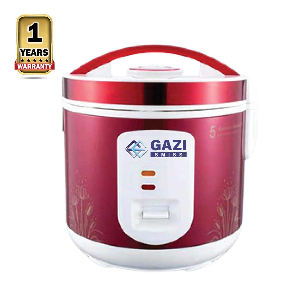 Gazi DRC-18F Rice Cooker - 1.8 Liter - Red