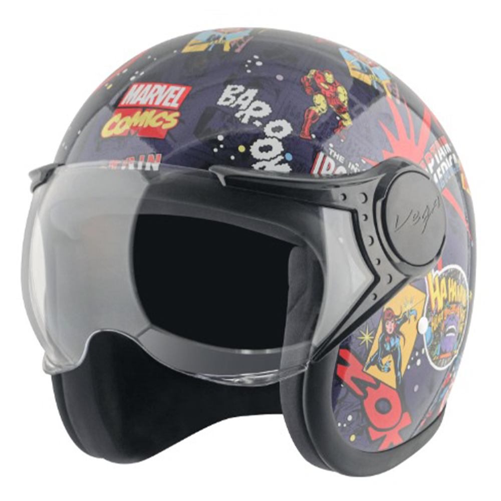 Vega Jeet Half Face Bike Helmet - Multicolor