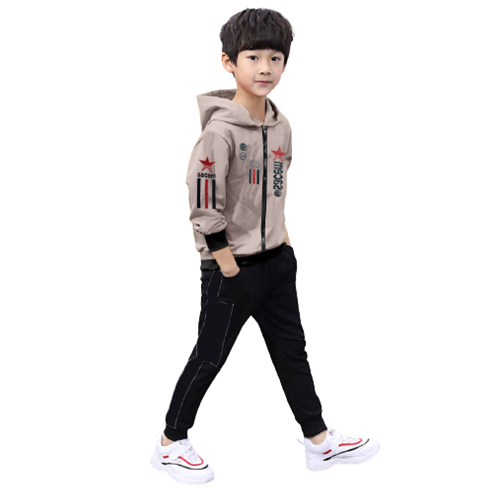 Cotton Winter Hoodie For Kids - Gray - BN-07