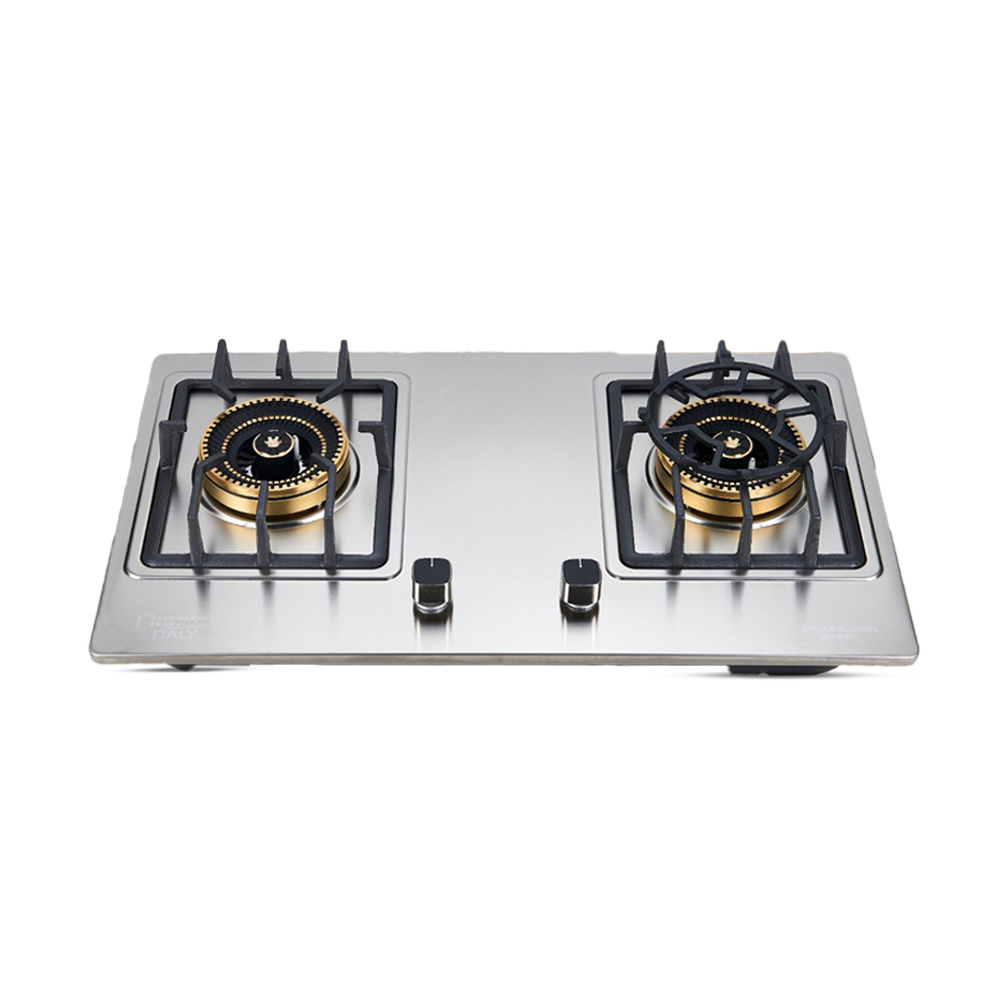 Disnie Dcgs-43Ss Double Burner Automatic Gas Stove - Silver