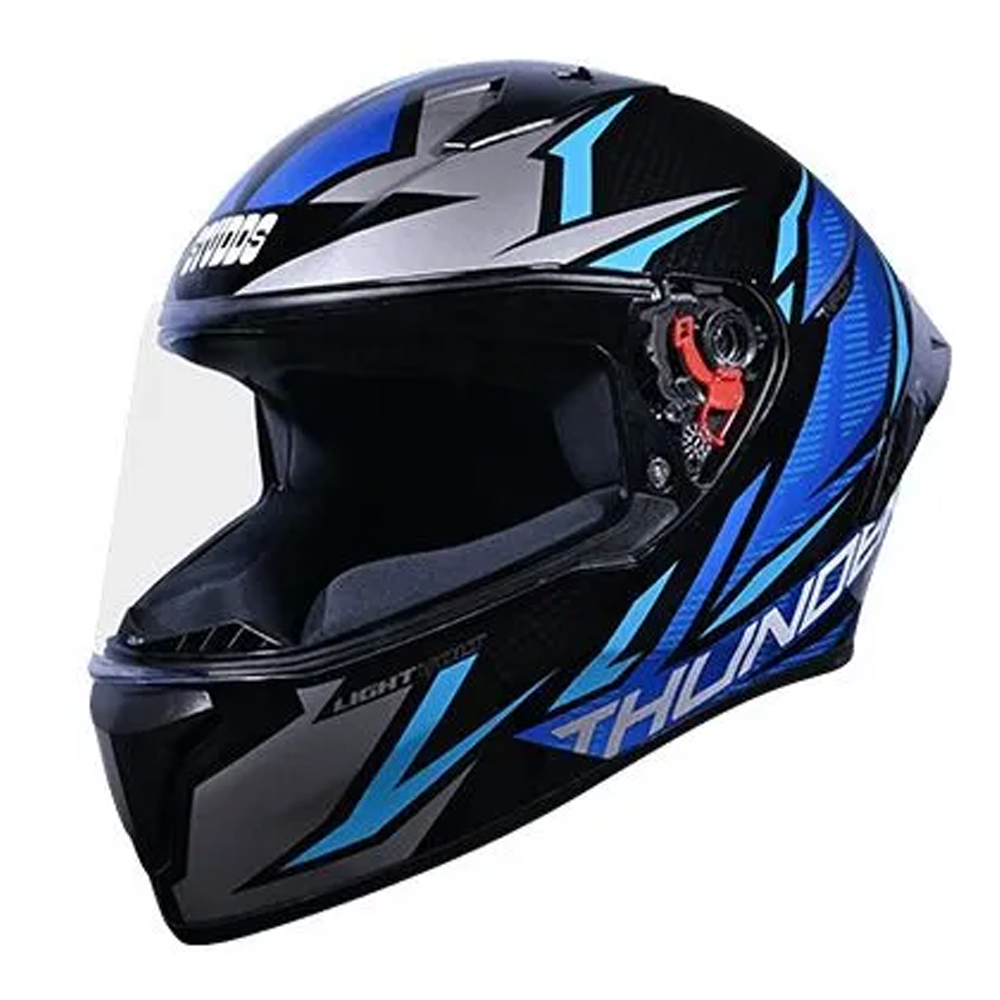 Studds Thunder Full Face Bike Helmet - Black and Blue