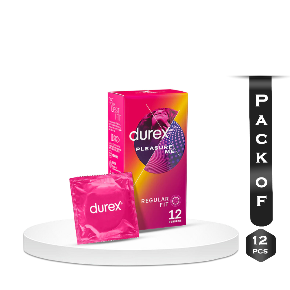 Pack of 12 Pieces Durex Pleasure Me Regular Fit Condoms