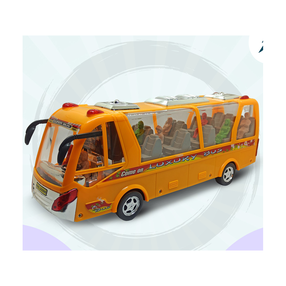 Battery Operated Child Toy Public Bus With Led Light and Music For Kids - 133086866