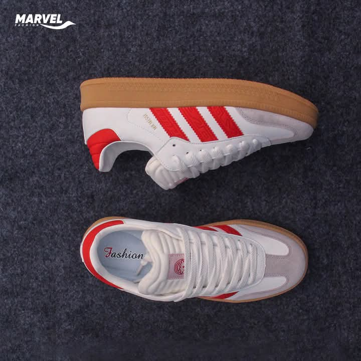 Adidas Suede Leather Sneakers For Men - white MF-2