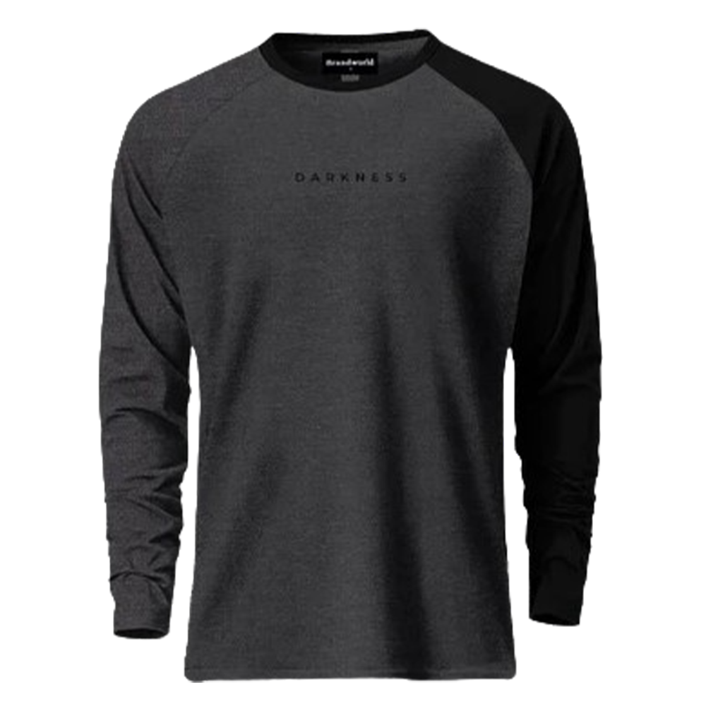 cotton-plain-men-full-sleeve-black-t-shirt-round-neck-at-rs-175-piece