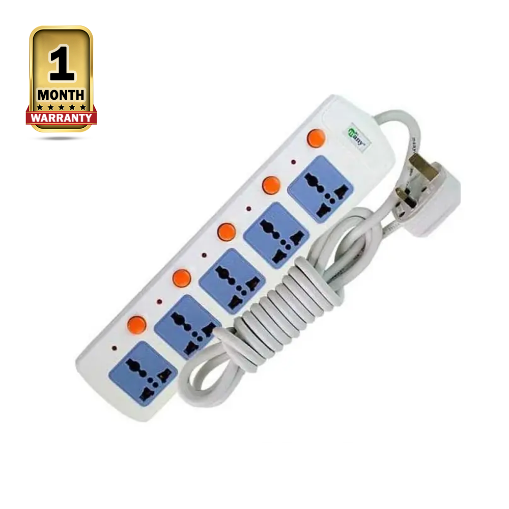 Many MTS-805 3Pin Business Class 5 Port Multiplug - 3 Meter