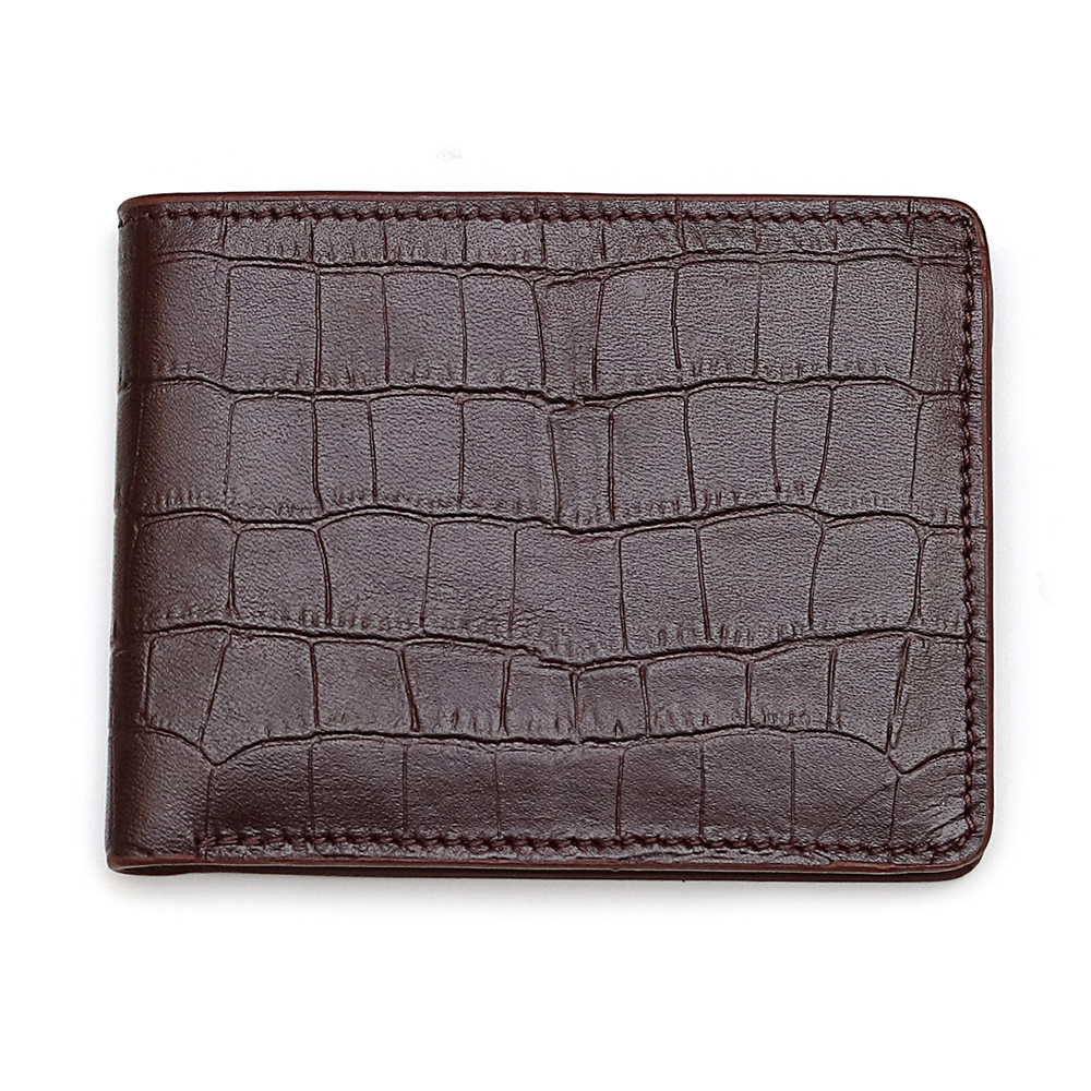 Leather Multifunctional Short Wallet - Chocolate - EW06 