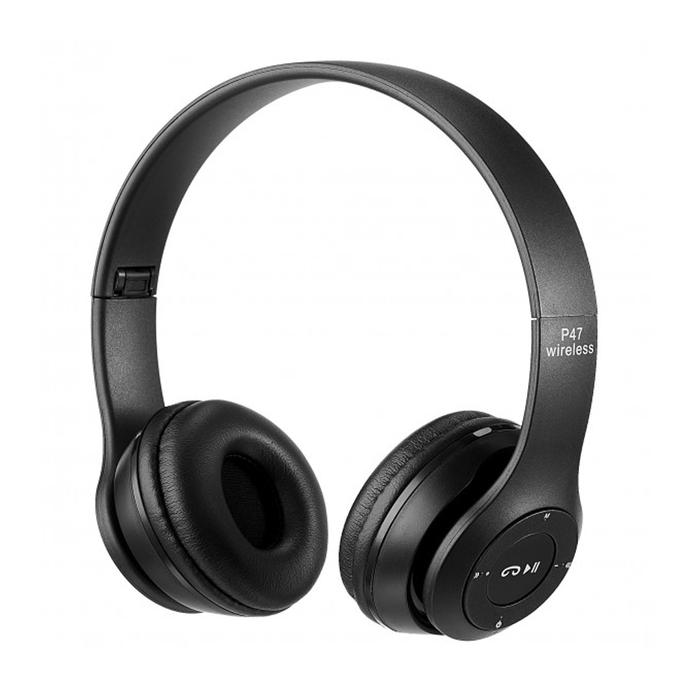 P47 Wireless Bluetooth Headphone - Black