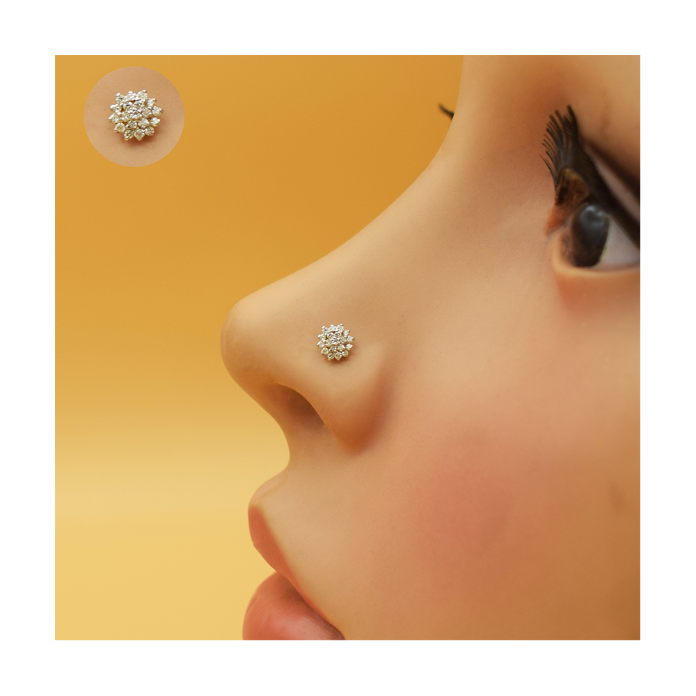 Diamond world nose pin store designs with price