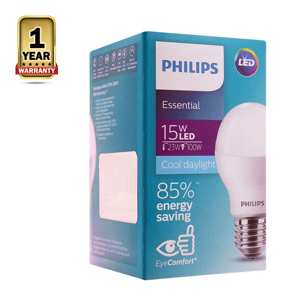 Philips E27 Essential LED Bulb 1450 Lumen - 15 Watt - Patch