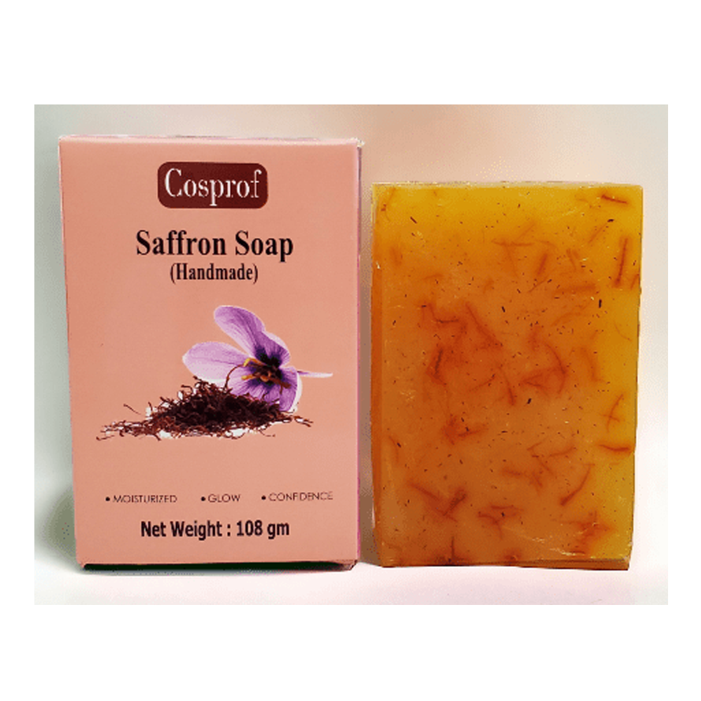 Cosprof Handmade Premium Saffron Soap - 108gm