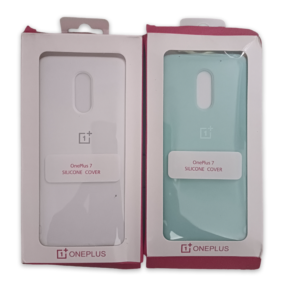 Soft Silicone Back Cover for Oneplus 7 Smartphone - Multicolor