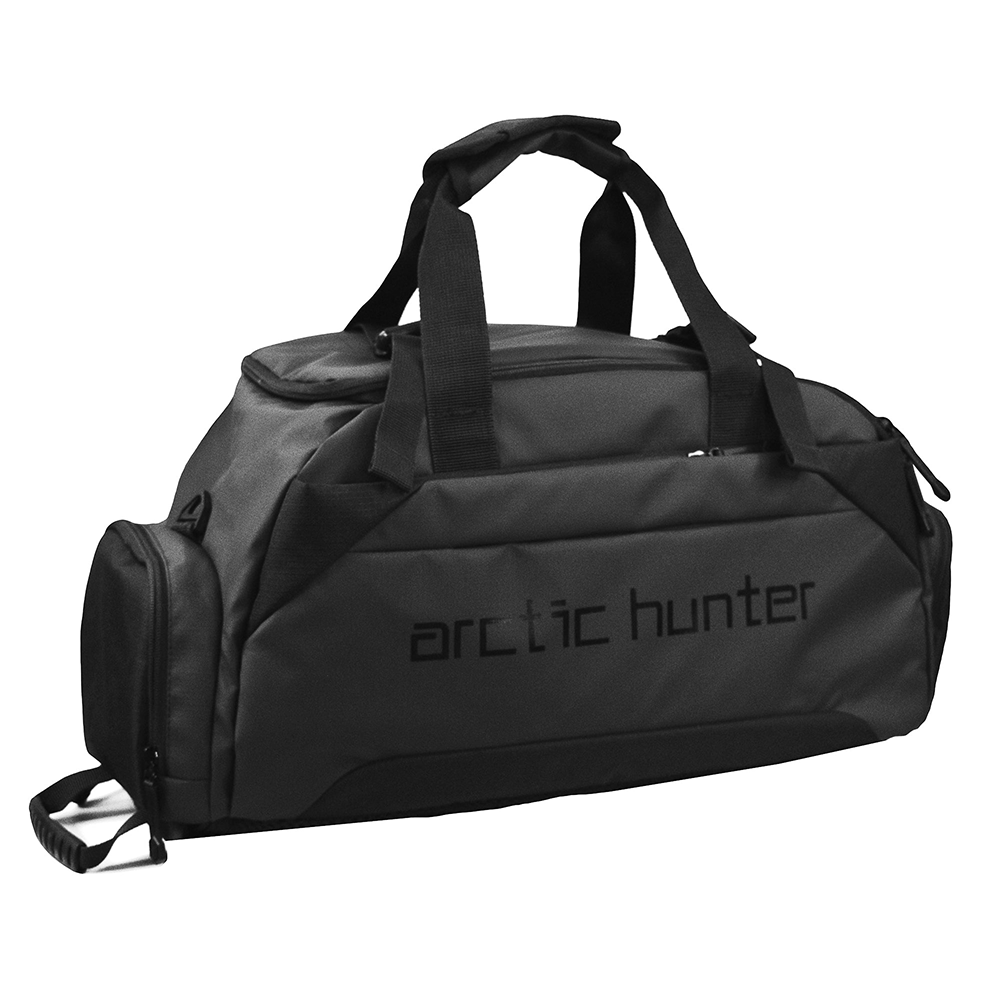 Arctic Hunter 4in1 Duffle Travel and Gym Bag - Black