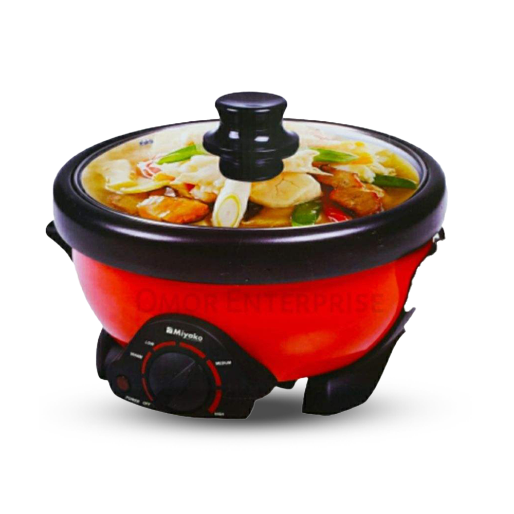 Miyako MC-350D Electric Multi-Cooker - 4 Liter - Red