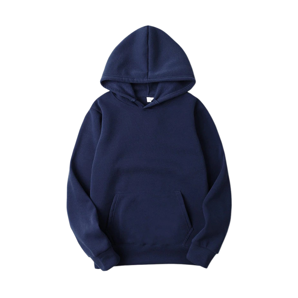 Fleece Full Sleeves Hooddie for Men Blue - HJM -06