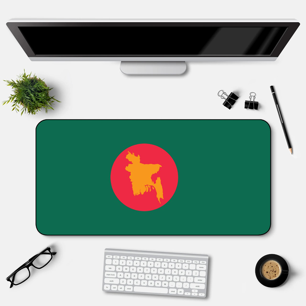 Bangladesh Flag Mouse Pad -  Green and Red