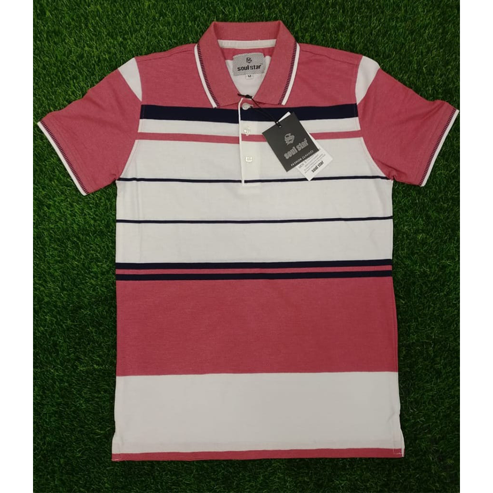 Cotton Polo T-Shirt For Men - Multicolor