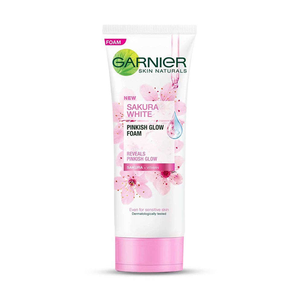 Garnier Sakura White Pinkish Glow Foam - 100ml