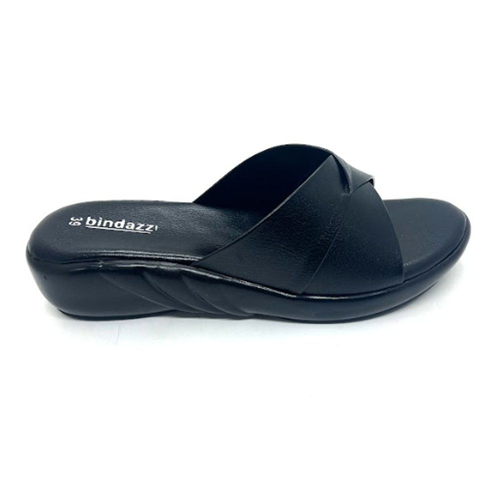 PU Leather Sandal for Women - Black - BW10339