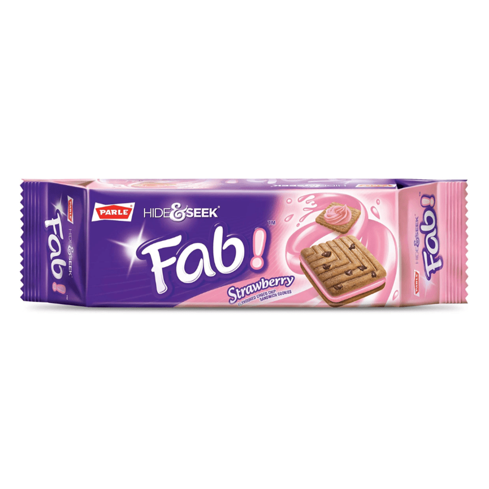 Parle Hide & Seek Fab Strawberry - 112gm