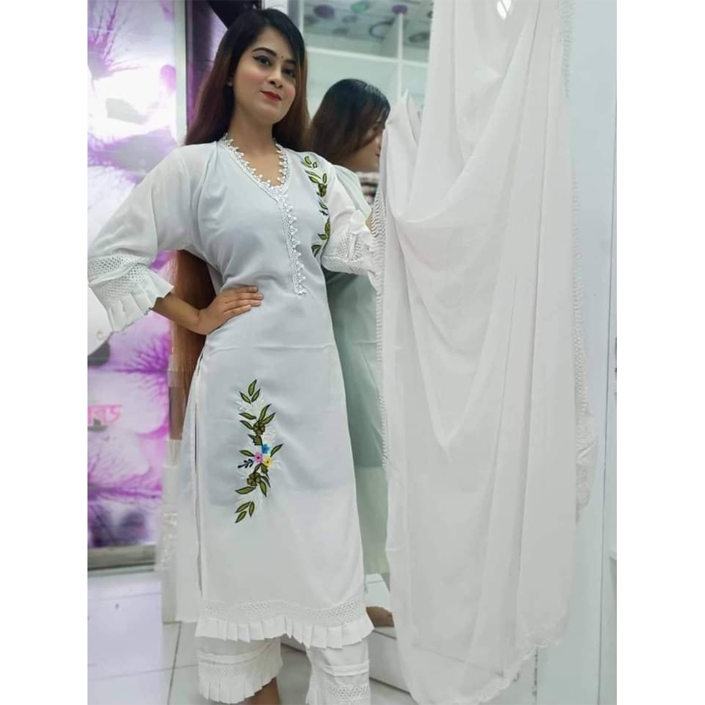 White kameez shalwar design hot sale ladies