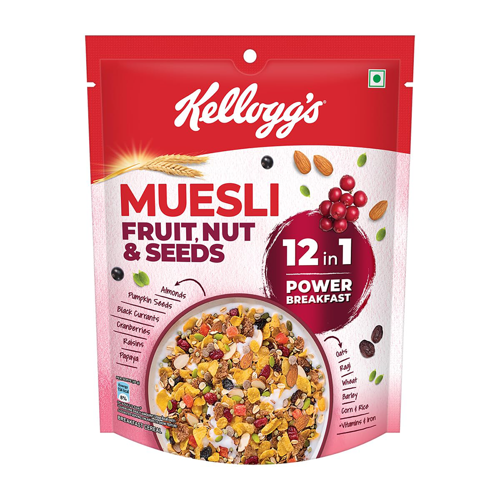 Kelloggs Muesli Fruit, Nut and Seed Breakfast Cereal - 240gm - FN14