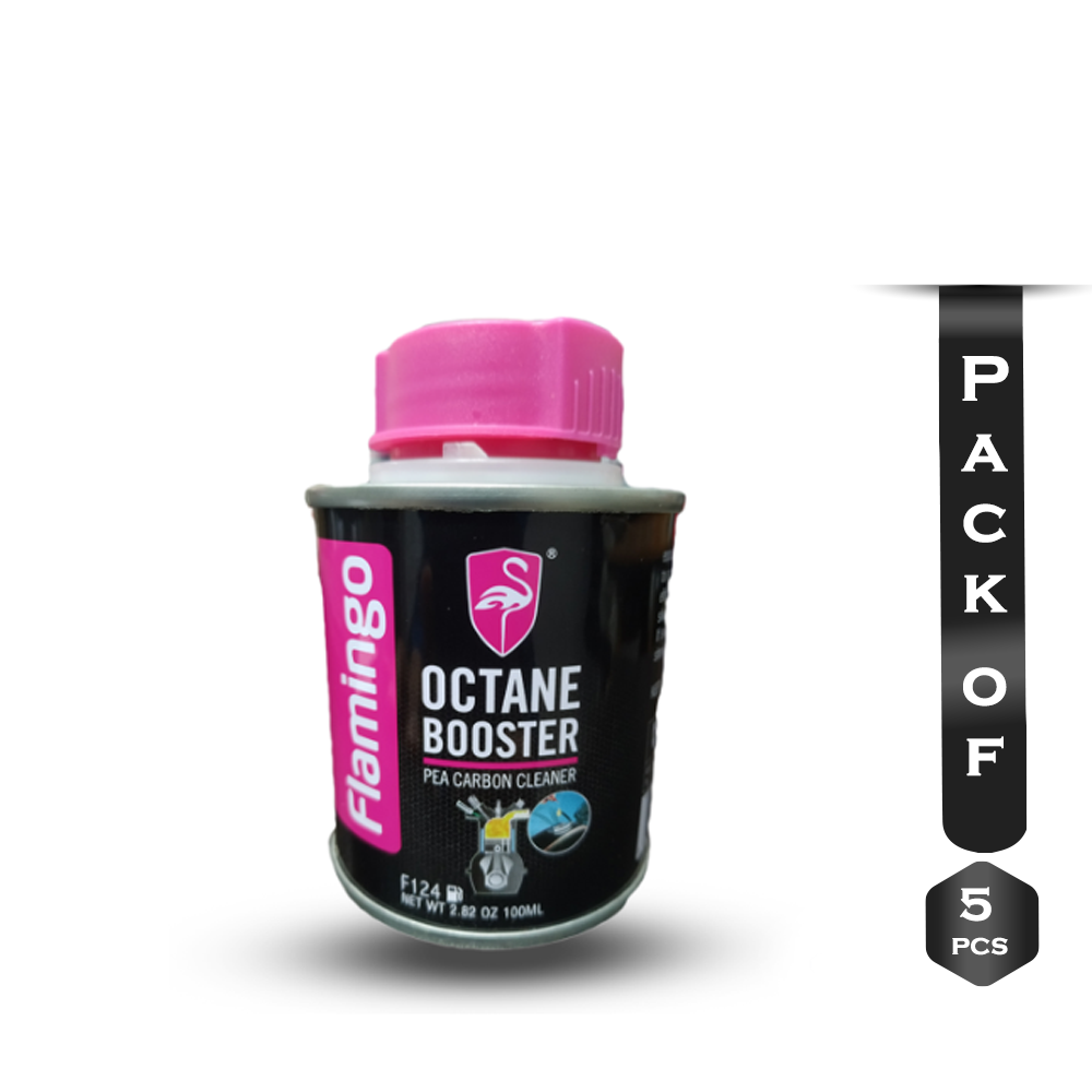 Pack of 5Pcs Flamingo Octane Booster For Motorbike and Car - 5x100ml