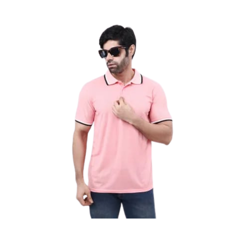 Polo T-Shirt For Men - Pink