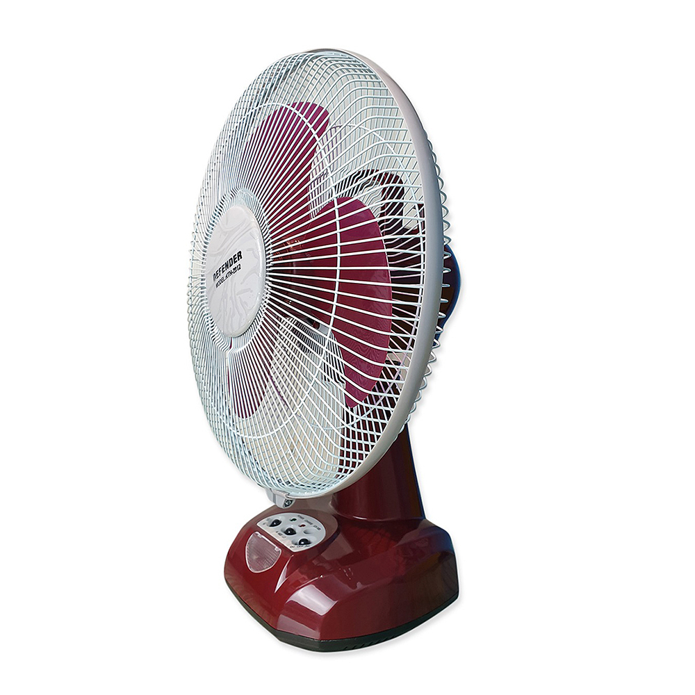 Defender KTH-2912 Rechargeable Table Fan - Maroon