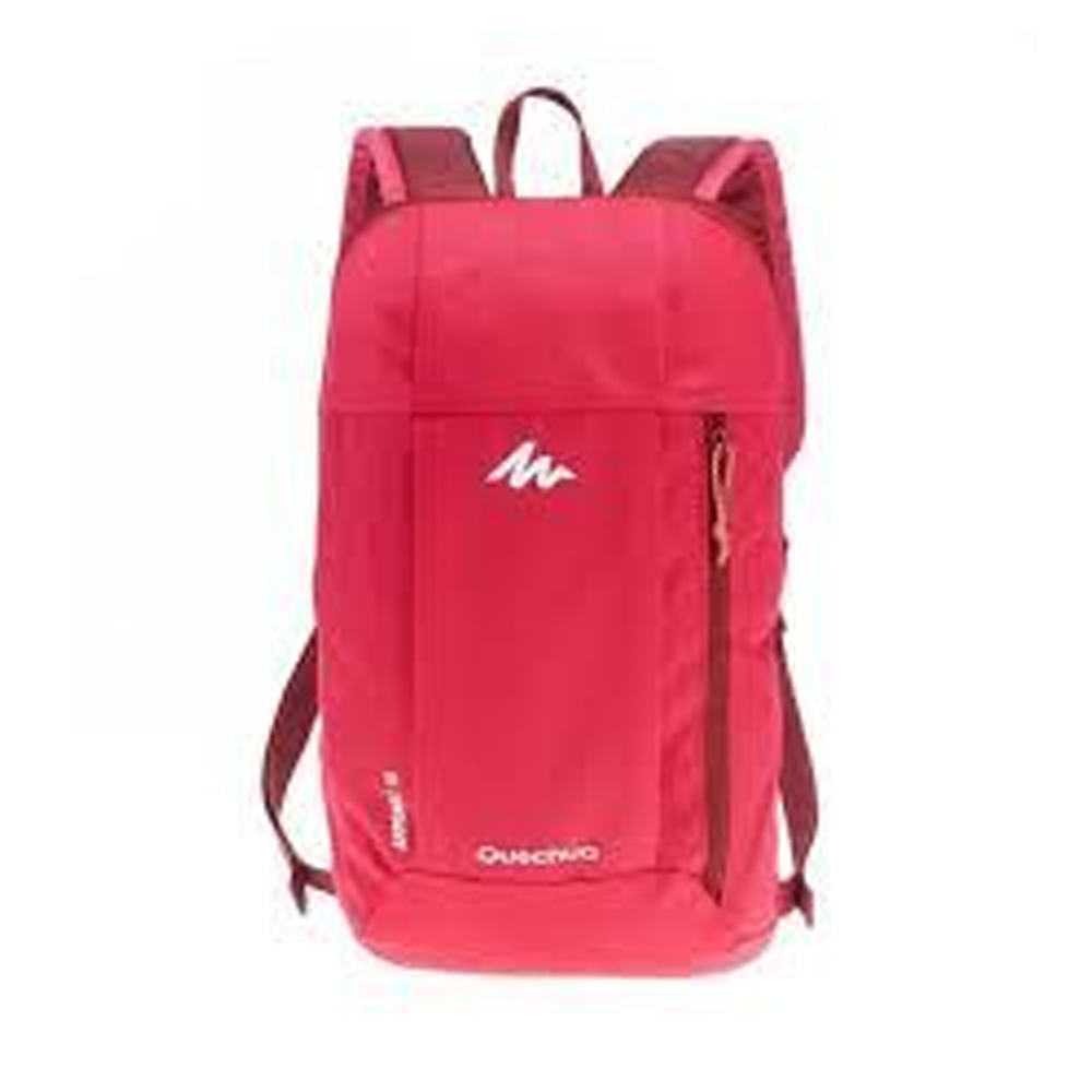 Quechua Nylon Fabric Mini Backpack Red