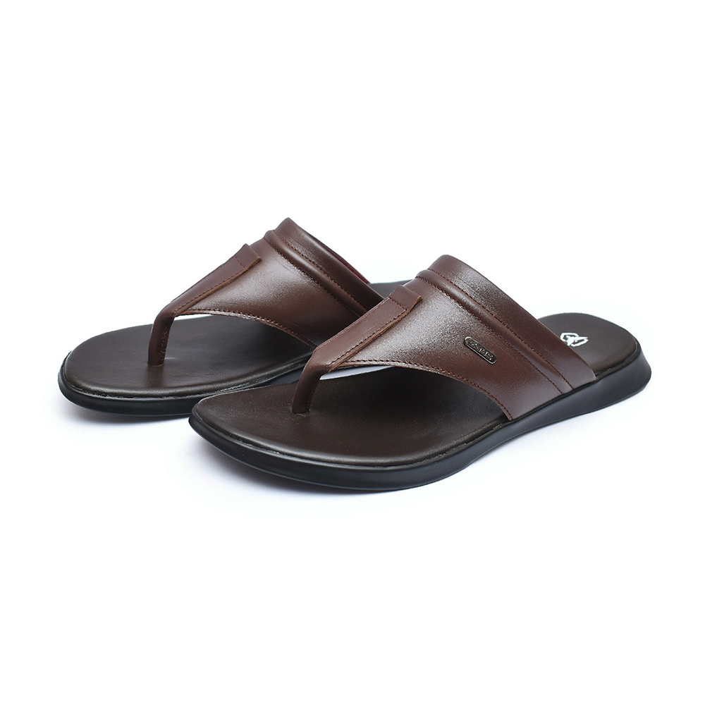 Zays Leather Sandal Shoe For Men - A67 - Brown