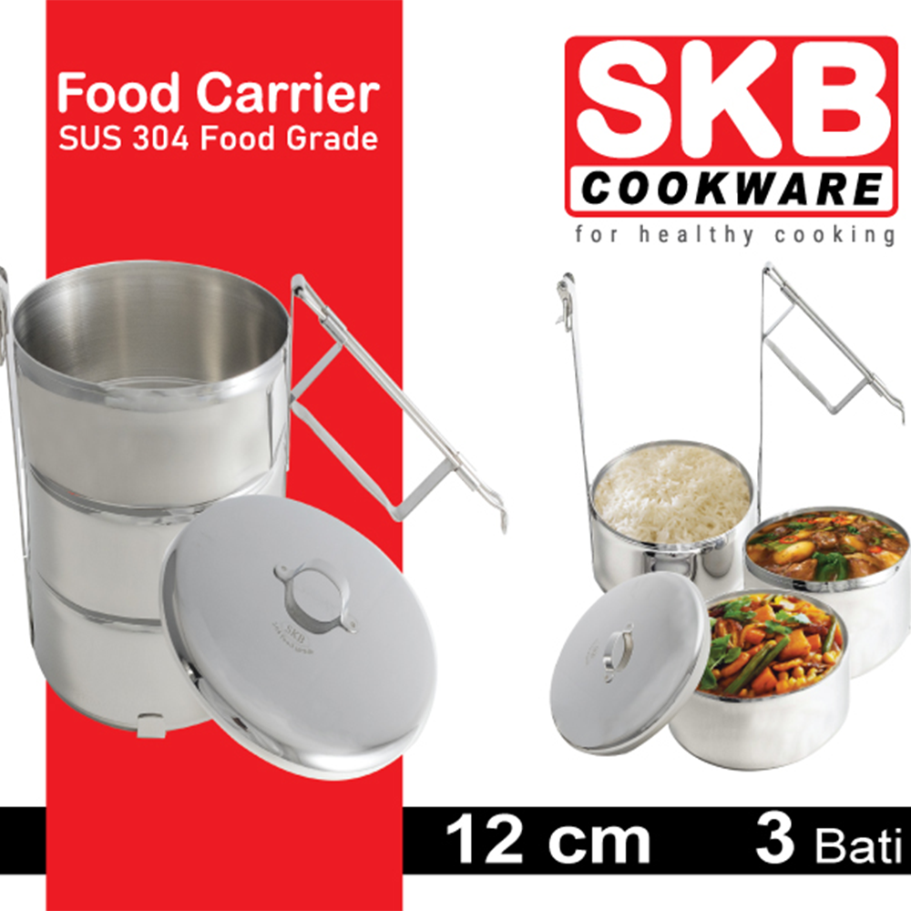 Lunch Box (Food Carrier) - Silver - LB 5002