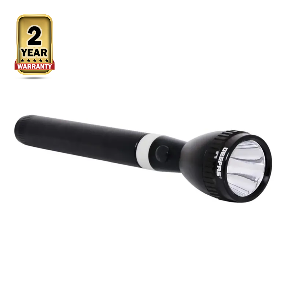 Geepas GFL3827 Rechargeable LED Flashlight - Black