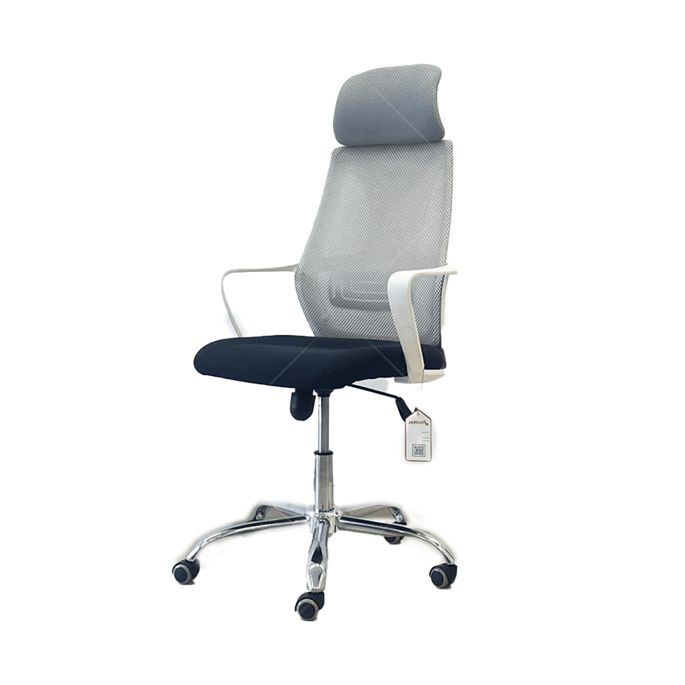 Fabric and Plastic Paragon Pro Executive Office Chair - Gray and Black