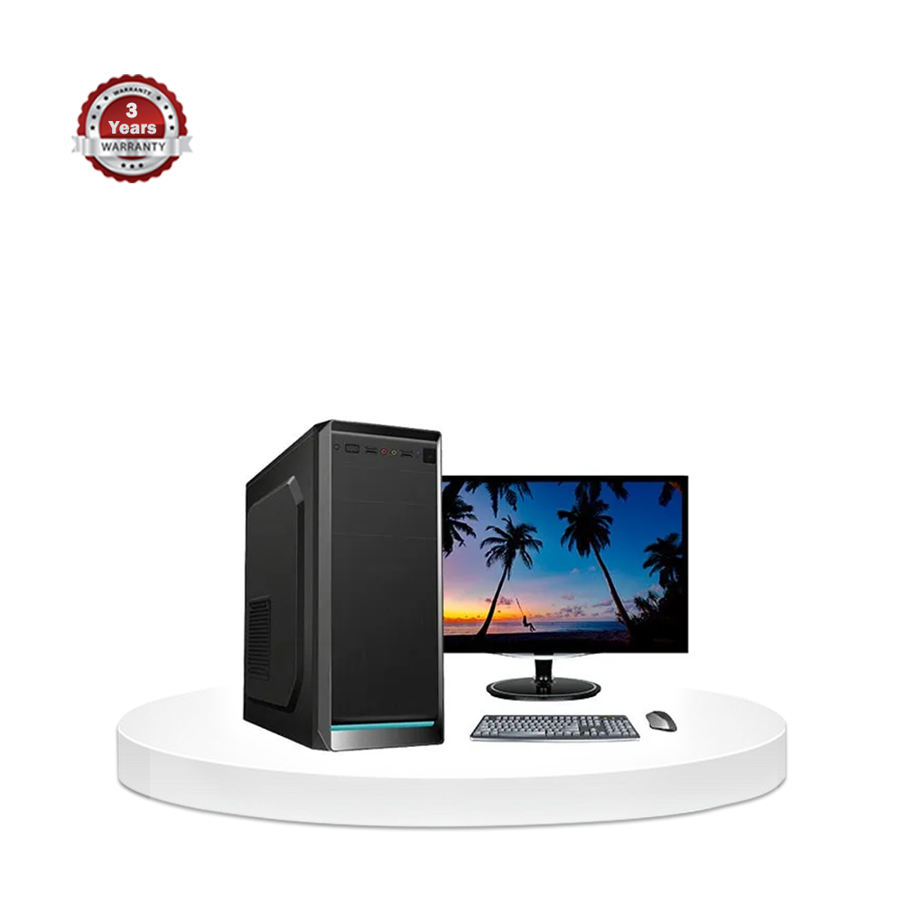 PC-303 Intel Core i3 3rd Generation - 120GB SSD - 4GB DDR3 Ram -  GP 2GB - 17" MONITOR - WINDOWS 10 64 BIT - PC - Black