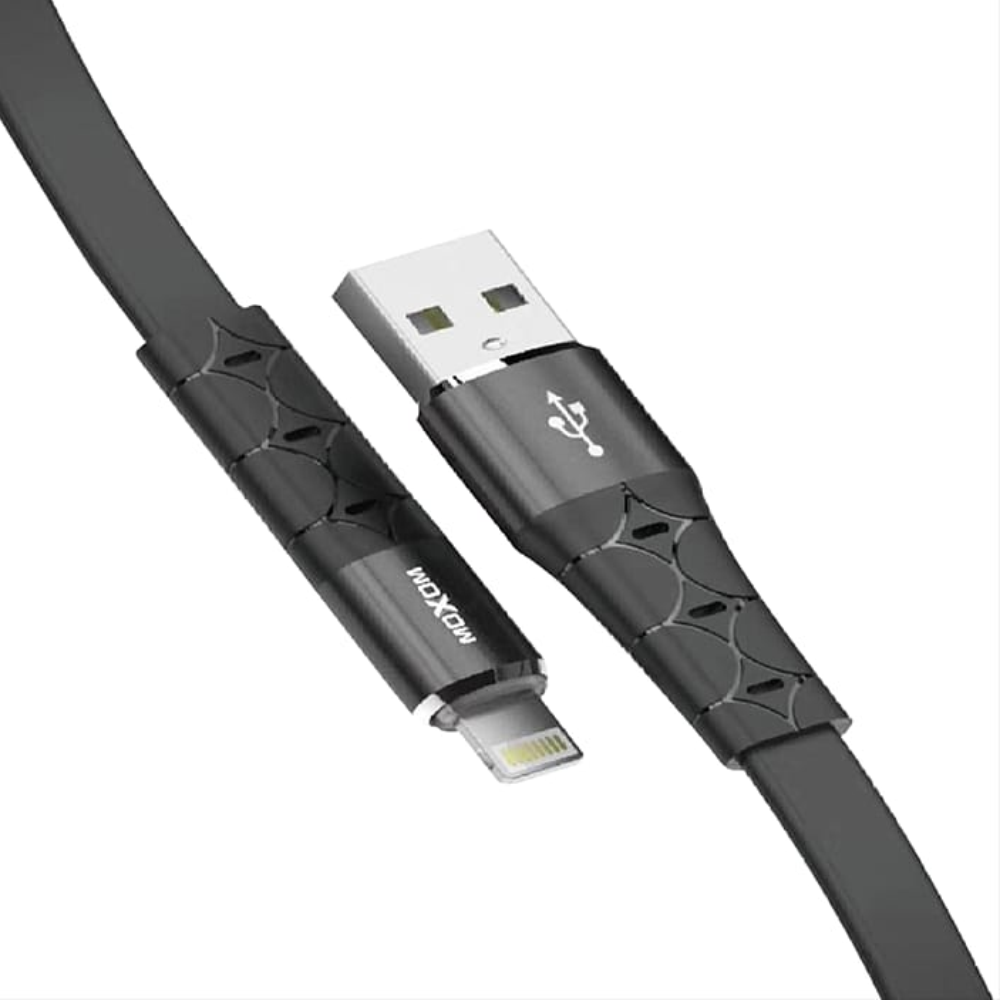 Moxom USB to Lightning 2.4A Fast Charging Cable - Black