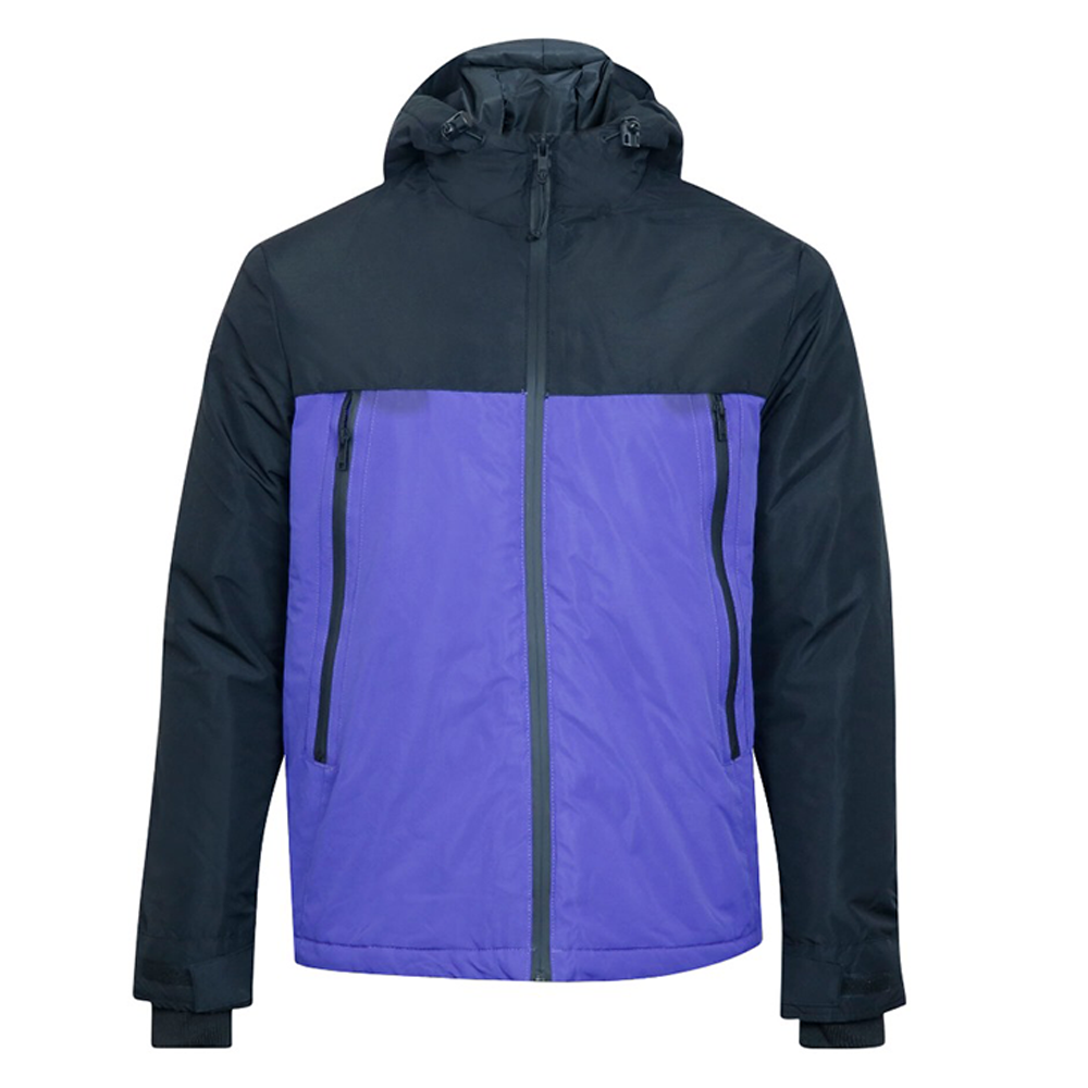 Polyester Jacket for Men Purple and Black ARTEVL7 MJ PB