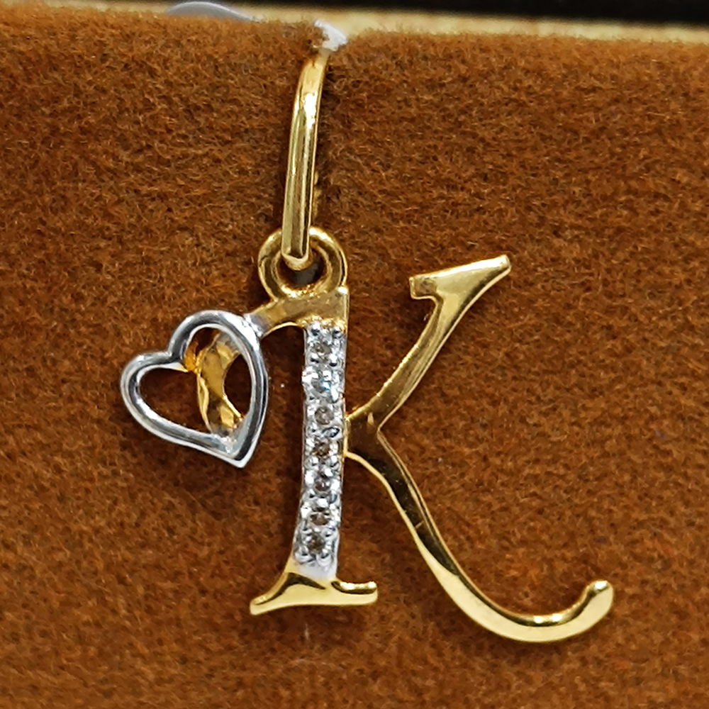 Gold diamond deals k pendant