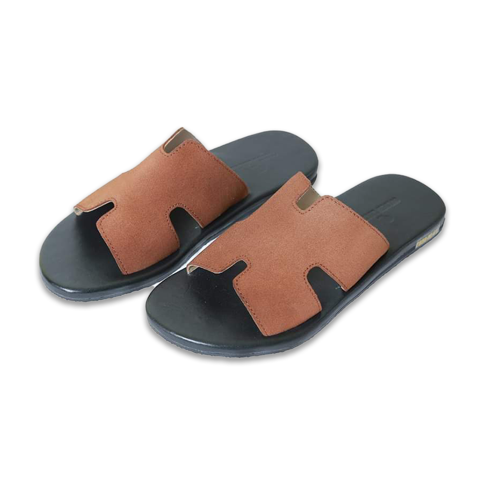 Leather Sandal for Men - Black and Brown