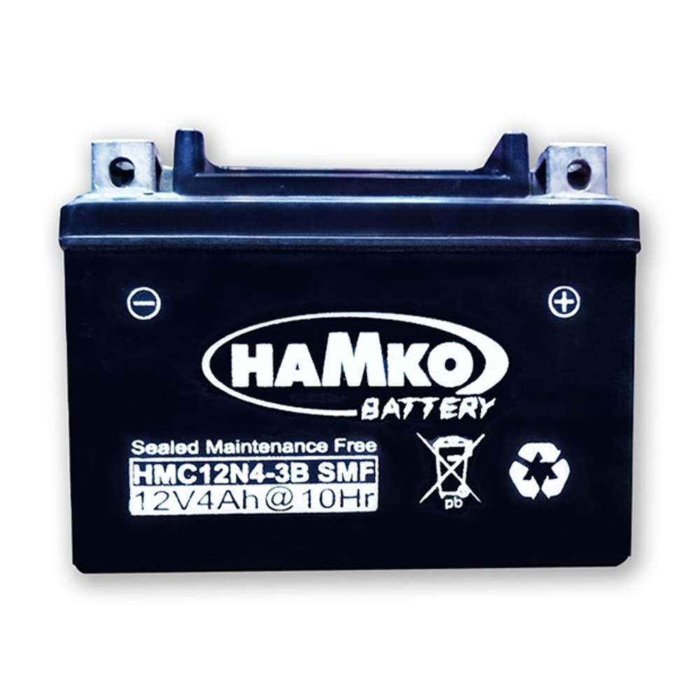 Hamko 12N4-3B SMF Bike Battery - 12v4AH