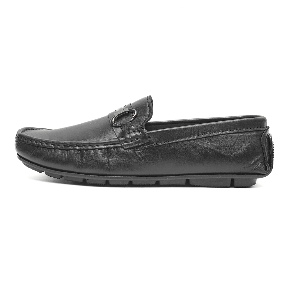 Leather Loafer For Men - Black - SP-2480-BK