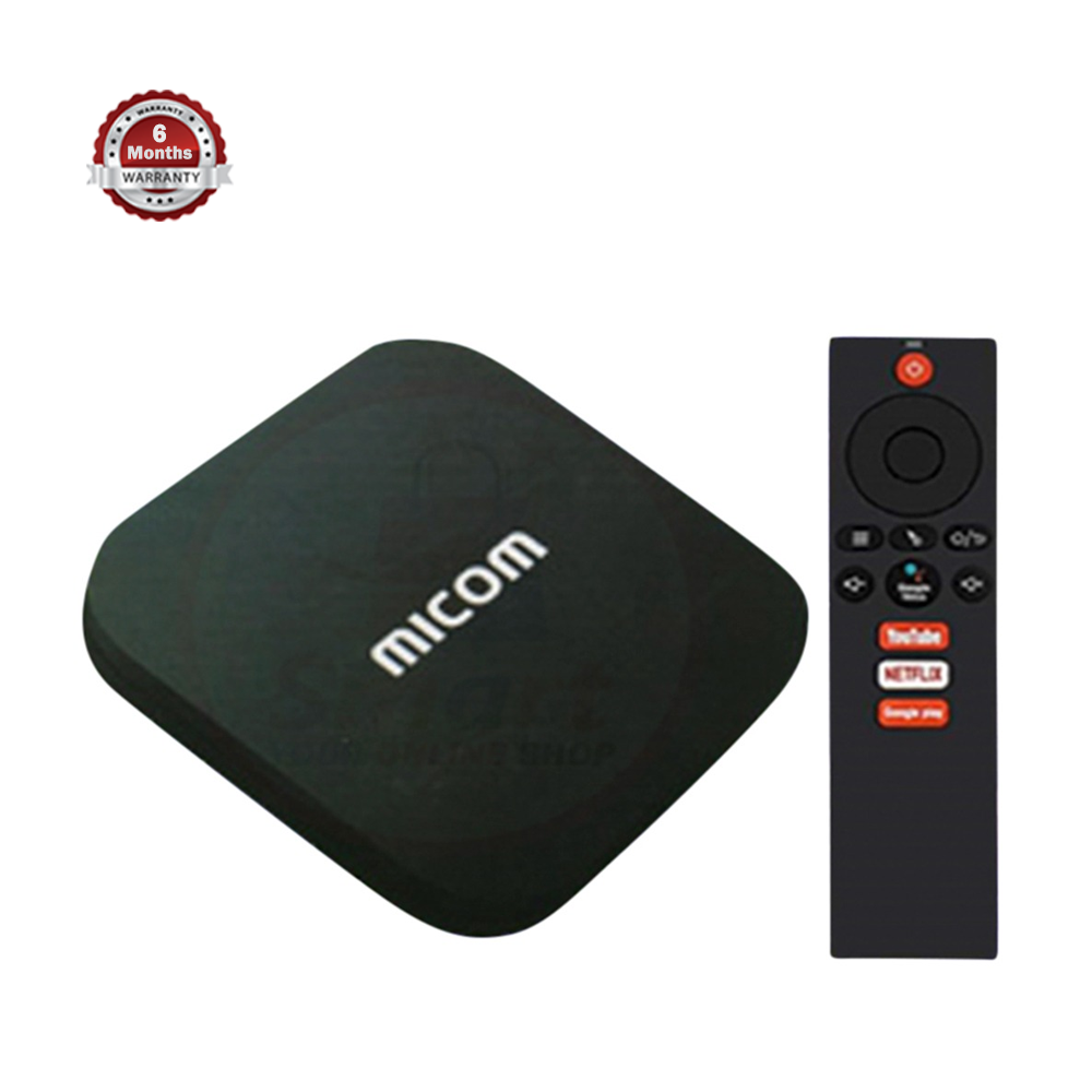 MICOM Micom 4K android Set -Top Box - 2GB RAM and 16GB ROM with 6 Month Official Warranty