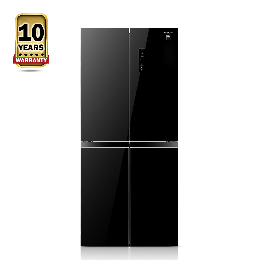 Sharp SJ-EFD589X-BK 4 Door Inverter Refrigerator - 473 Liters - Black