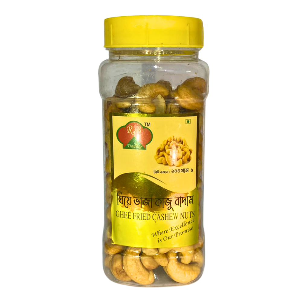 R.B Trading Ghee Fried Cashew Nuts - 200g 