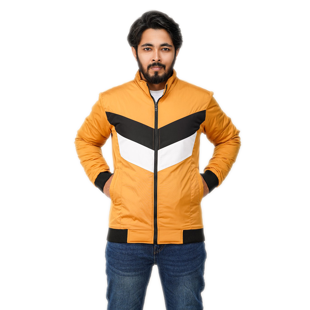 Yellow winter hot sale jacket men