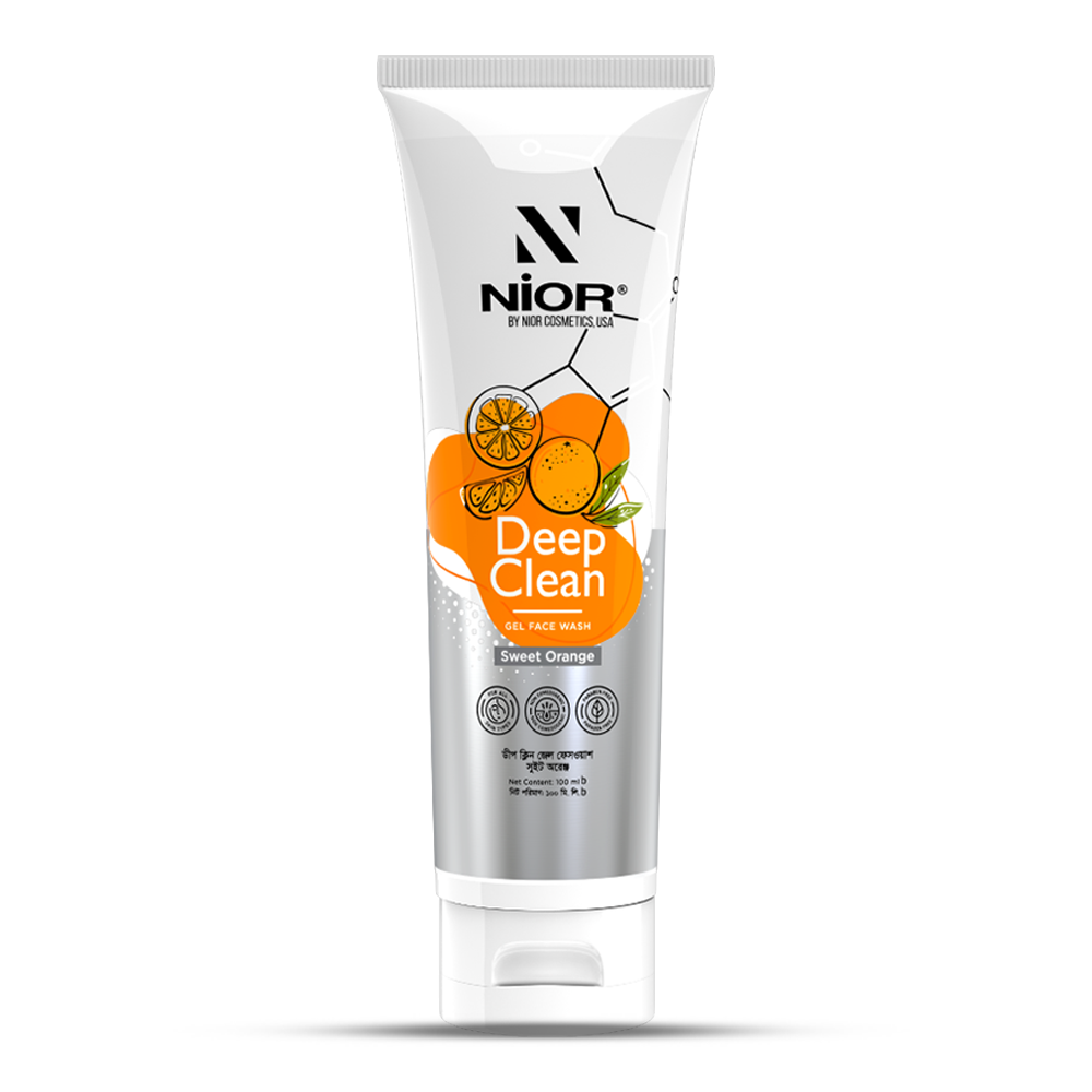 Nior Deep Clean Gel Face Wash - 100ml - Sweet Orange