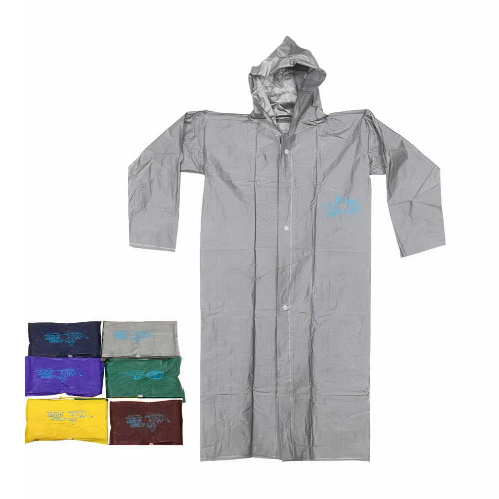 Polyester Rain Coat For Men - Multicolor